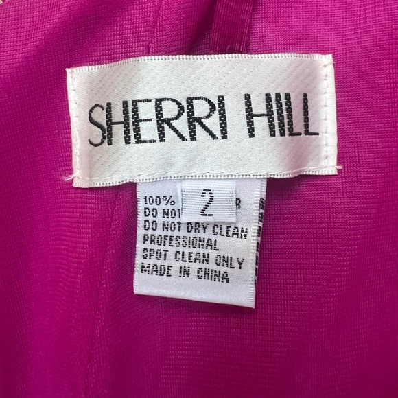 Sherri Hill Pink Satin Prom Dress, Size 2, no flaws - Picture 7 of 7